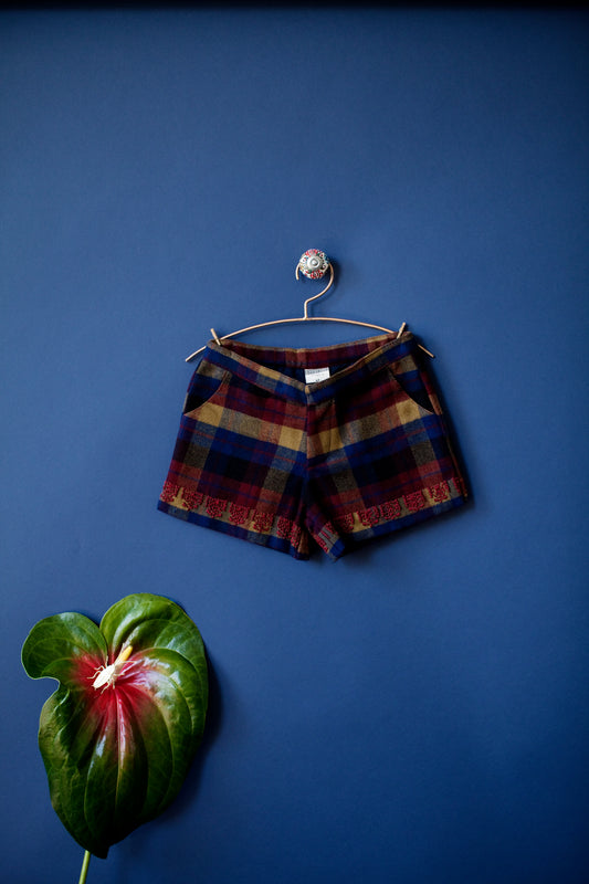 Peacock Plaid Shorts