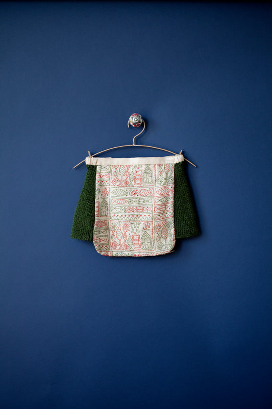 Tribal Art Silk Statement - Girl's Skirt