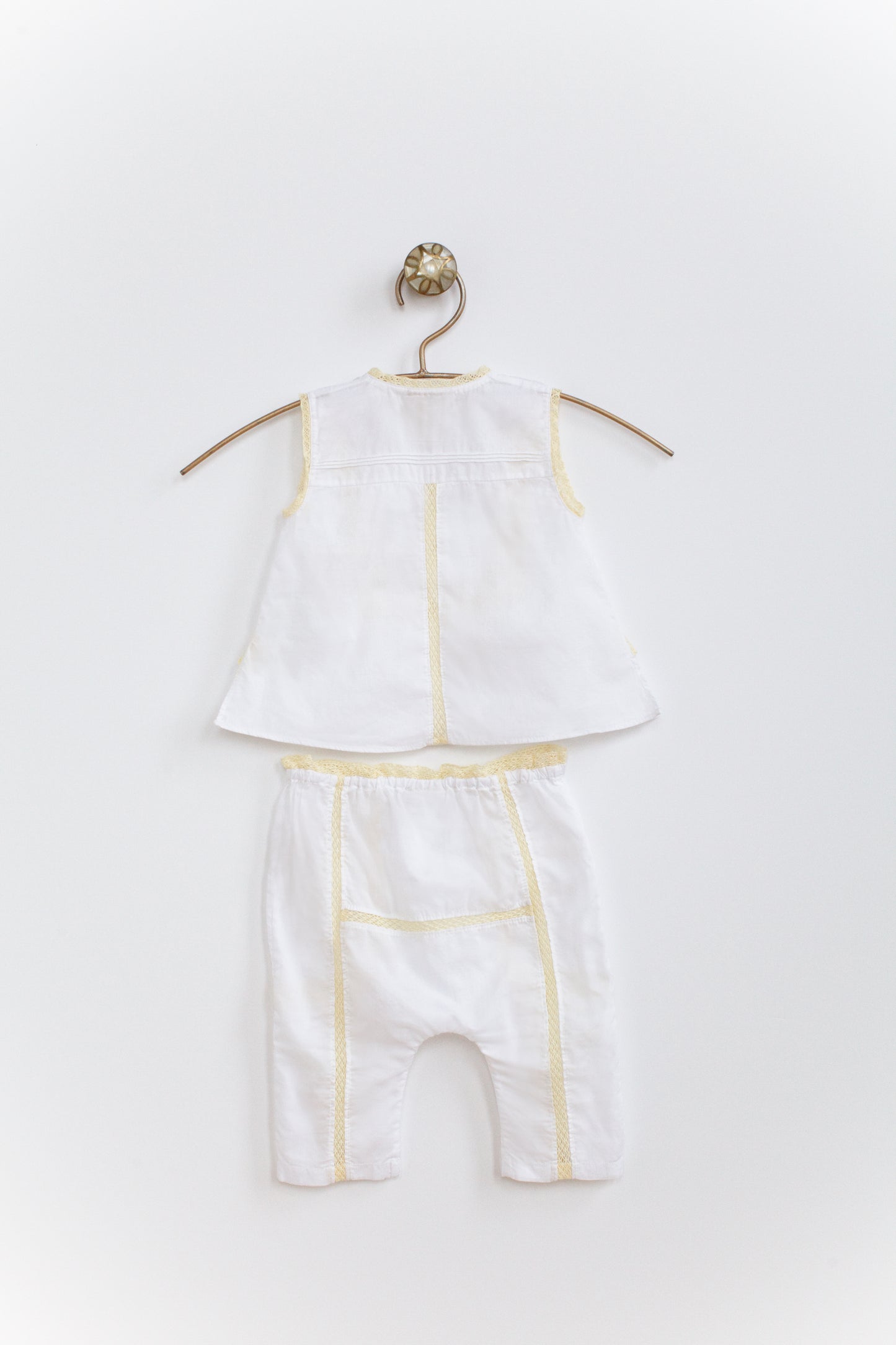 Baby Girl's Front Open Tunic Top & Bermuda Set