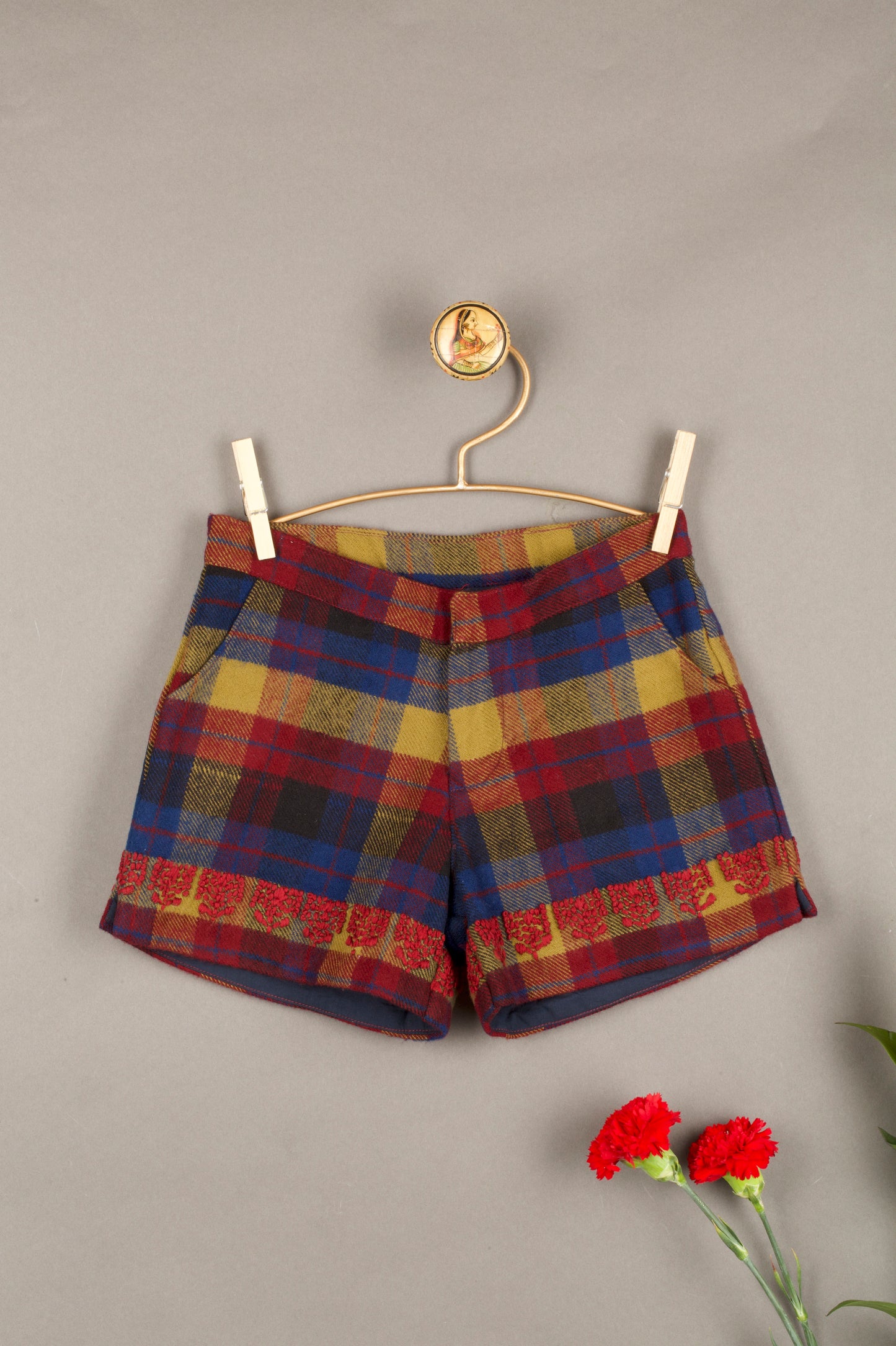Peacock Plaid Shorts