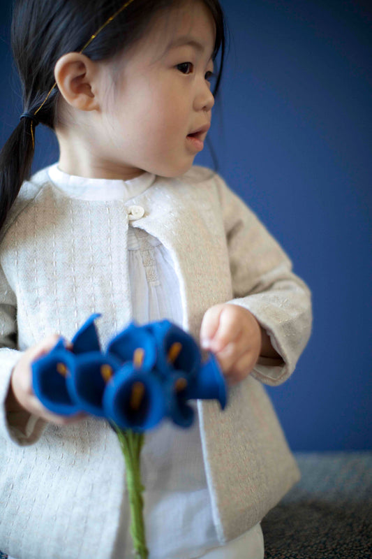 Lurex Wool Royal Coat - Baby Girl