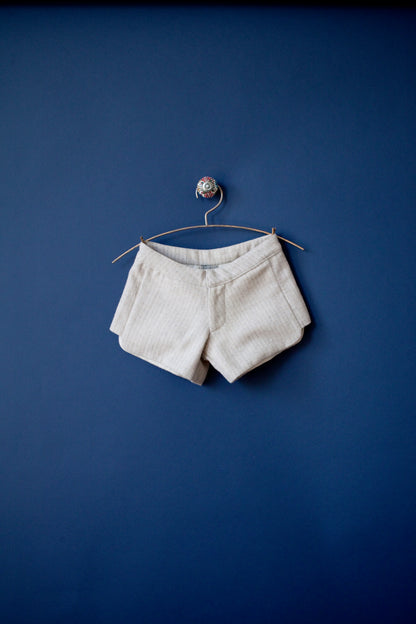 Wool Lurex Tailored  Shorts - Girls