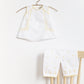 New Born Girl's Front Open Tunic Top & Bermuda Set