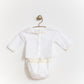 New Born Girl's 2 Top with Cuff & Bloomer Set
