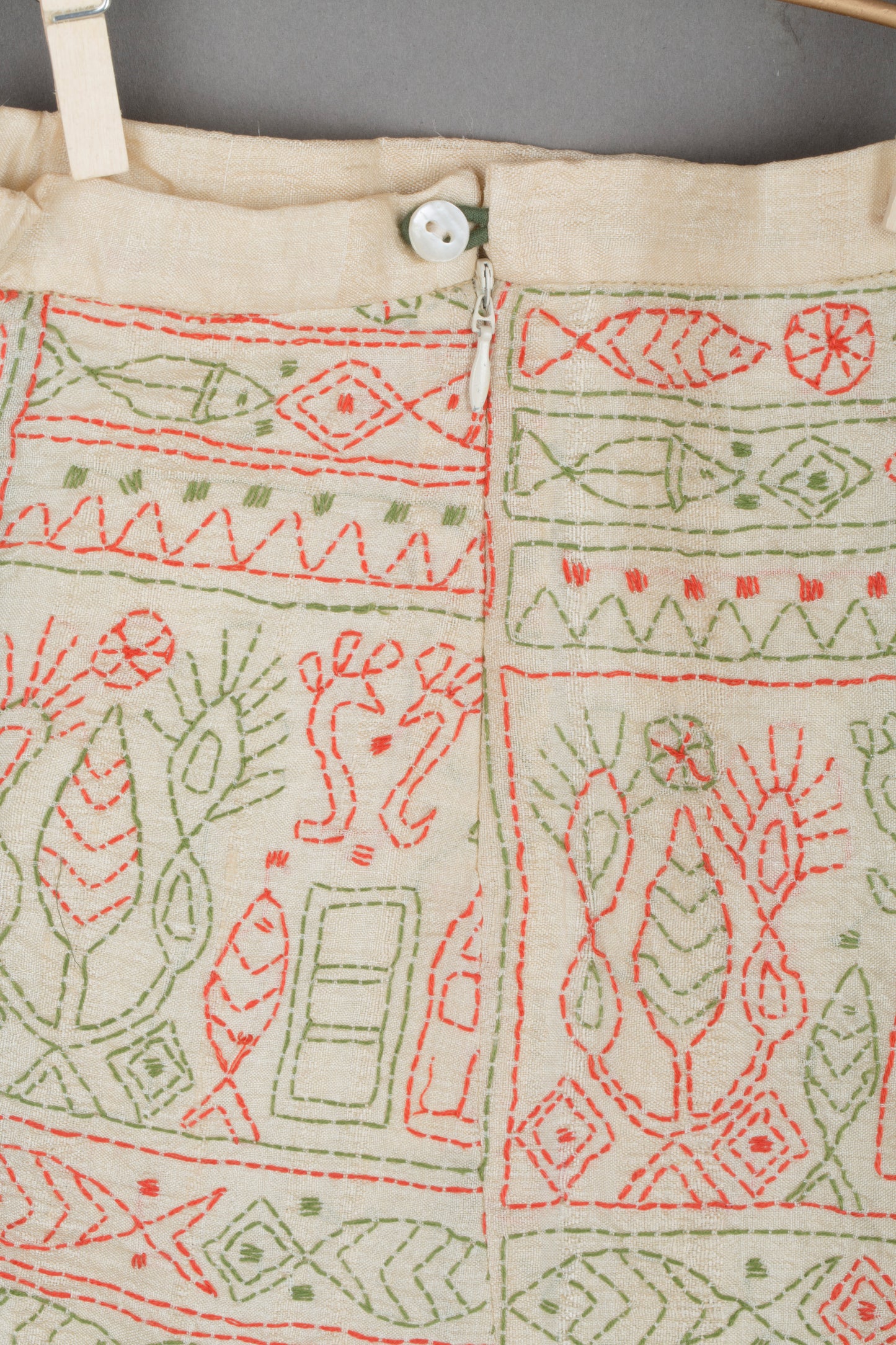 Tribal Art Silk Statement - Girl's Skirt