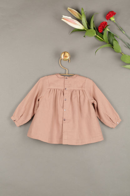 Tailored Twill Top with Thread Beads - Baby Girl