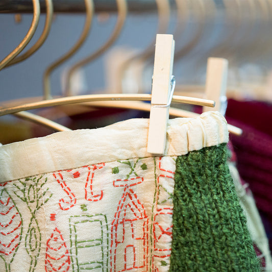 Tribal Art Silk Statement - Girl's Skirt