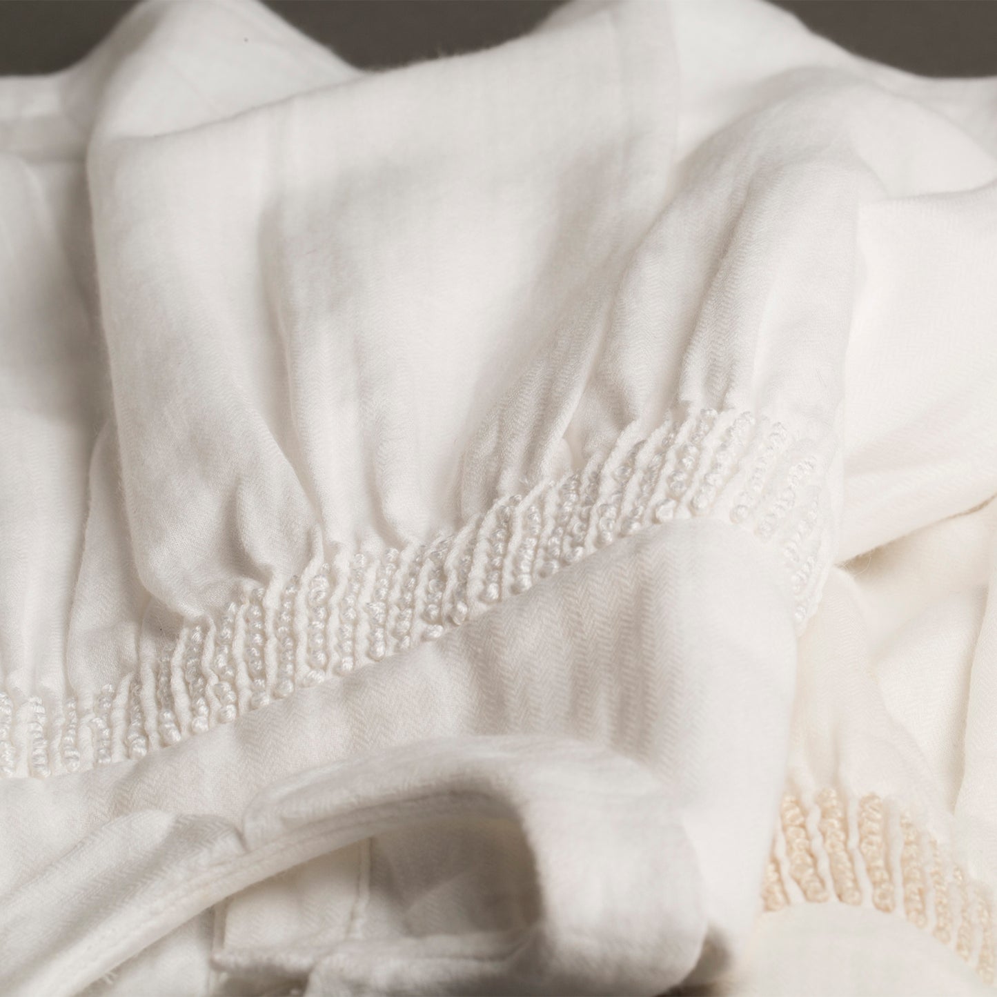 Tailored Twill Top with Thread Beads - Baby Girl