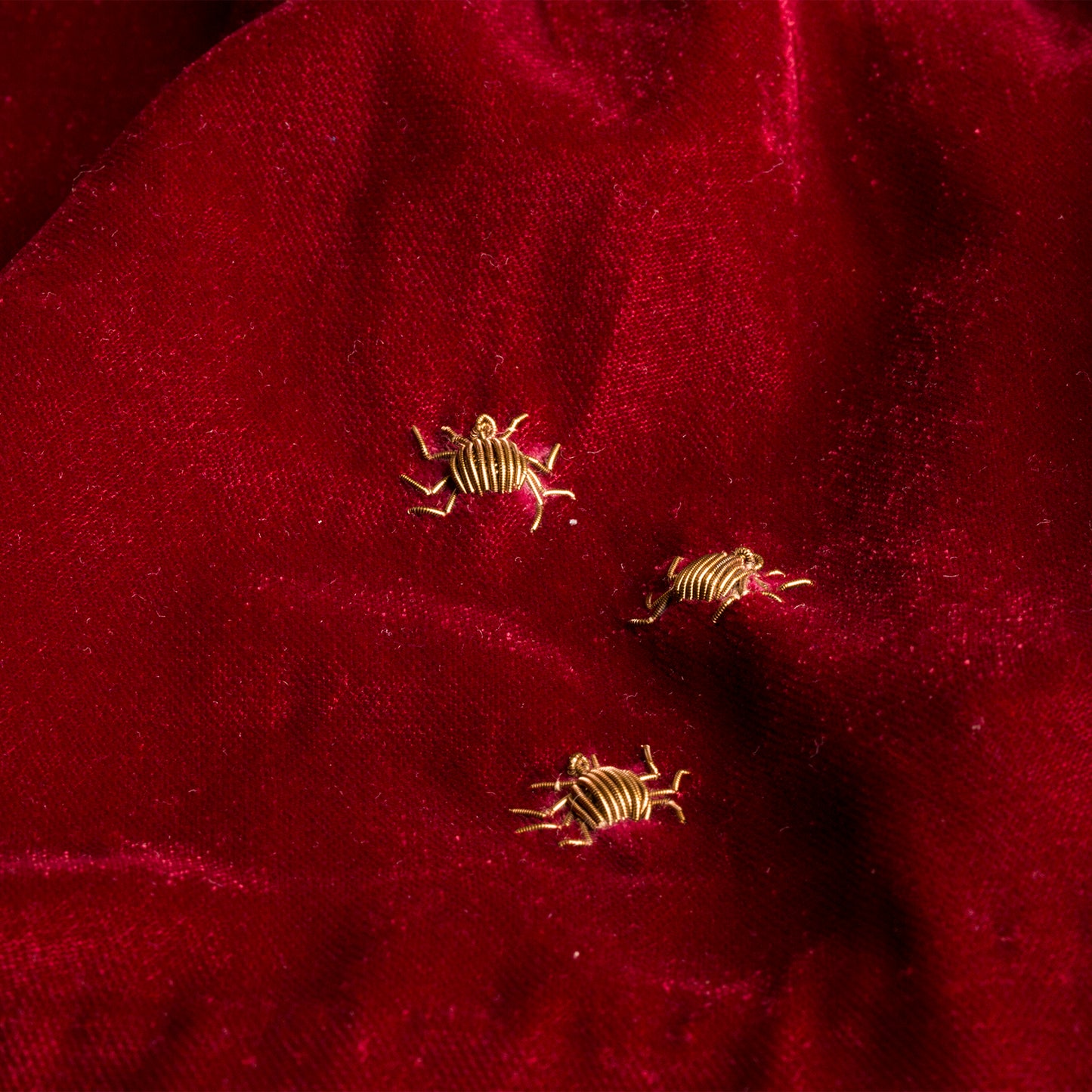 Royal Baby Velvet Dress with Three Spiders