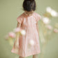 Bold Grace: Tulip-Sleeve Dress with Hand-Stitched Seams & Metal Zipper