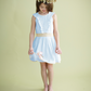 Ethereal Charm: Hand-Embroidered Summer Dress with Lace Accents